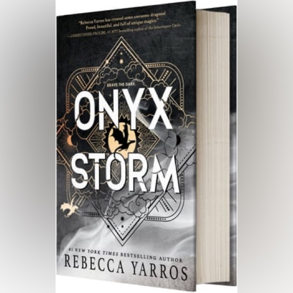 Onyx Storm Book by Rebecca Yarros brave the dark hard cover new 🆕
